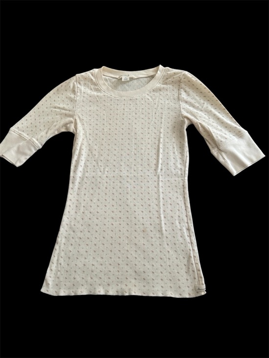 Abercrombie & Fitch Tops - Abercrombie & Fitch Cream Eyelet Short Sleeve Top
